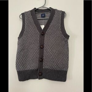 NWT - Baby Gap Gray Sweater Vest - Size: 3